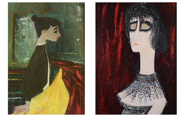1955 Merciere (88x61) et 1961 La femme aux bijoux (100x73) 