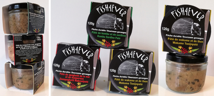 Fish4Ever lance de nouvelles terrines à base d'algues marines (thon au wakamé, sardines et kombu et maquereaux et spaghetti de la mer).