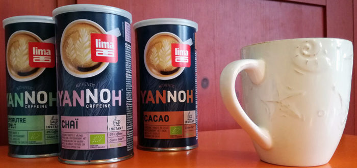 Lima élargit sa gamme de Yannoh Instant à trois nouvelles boissons chaudes et aromatiques sans caféine et sans gluten : Cacao, Chaï et Epeautre.