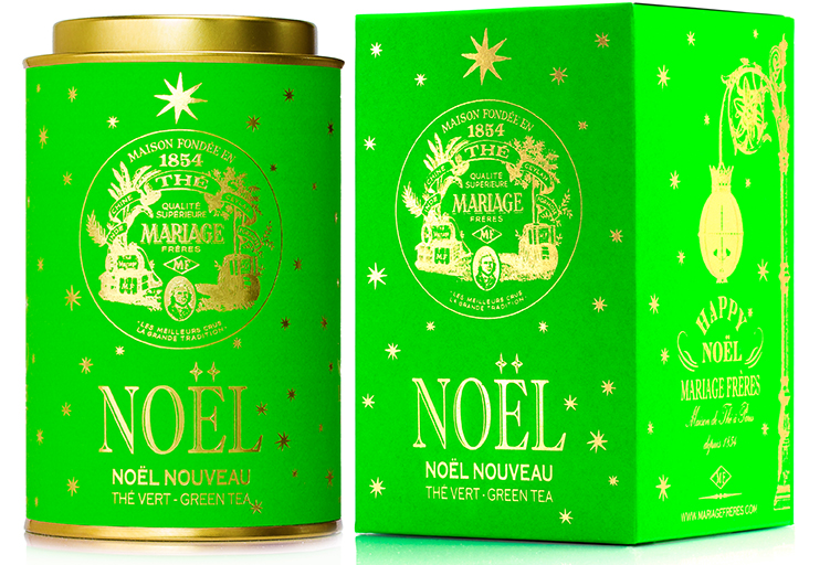 Noël Nouveau : Thé vert festif étoilé d'Or et d'Argent
