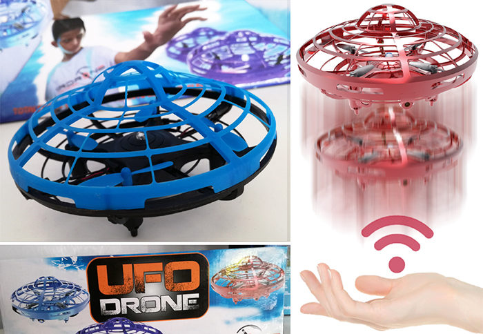 IrDrone et AirHogs proposent, chacune, un drone pour les enfants. Equipés d’une cage de protection, UFO Drone et Supernova se pilotent avec les… mains.