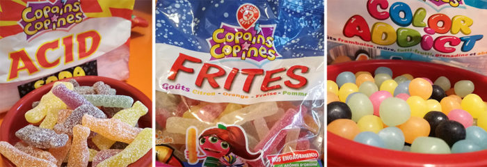 Copains Copines est gamme de bonbons sans additifs ni arômes artificiels.