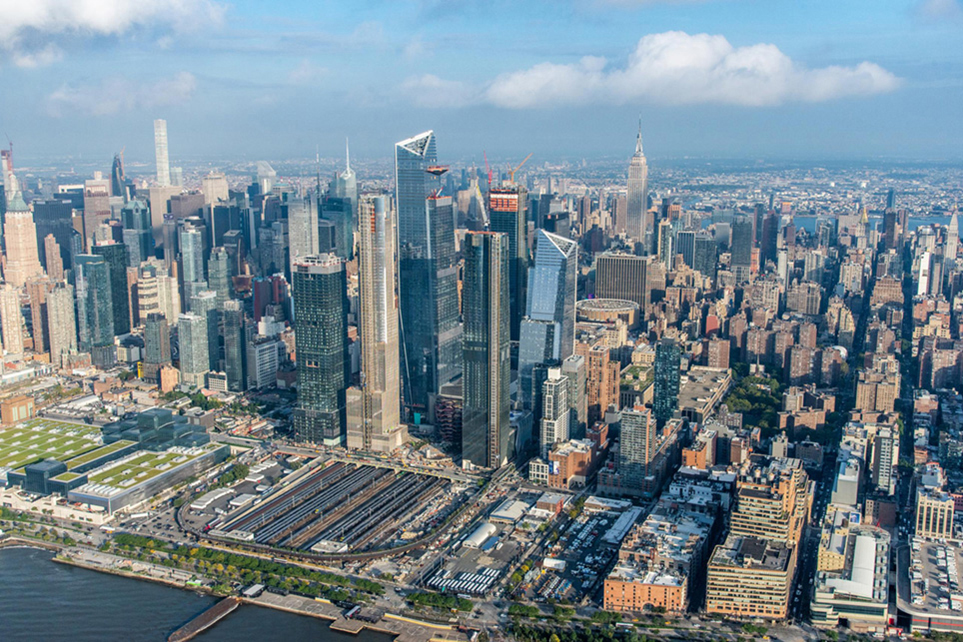 Le nouveau quartier d’Hudson Yards, le plus grand projet immobilier privé de l’histoire des Etats-Unis.
