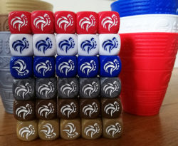 A l’occasion de la Coupe du Monde de football en Russie, Asmodee lance pour trois de ses jeux – Perudo, Time’s Up !, Dobble - des versions spéciales Équipe de France.