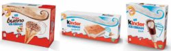 Kinder débarque au rayon glaces avec Kinder Ice Cream : Ice Cream Stick, Ice Cream Sandwich, Bueno Ice Cream Cône et Bueno Ice Cream Mini Cône.
