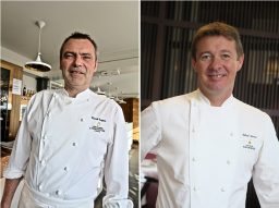 Le chef Pierrick Trippier- hôtel l'Hermitage. Mickaël Amisse, chef à l'hôtel Royal Barrière.
