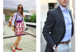 Clotilde Ranno porte une chemise de sa confection...