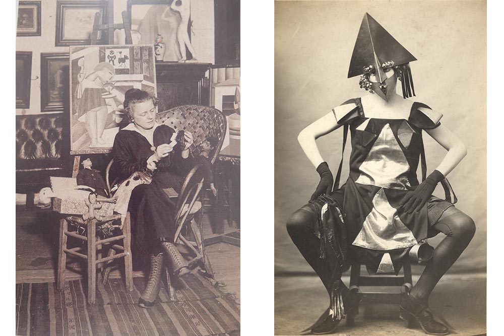 Marie Vassilieff, Costume Arlequine pour le Bal banal, 1924 Photographie Pierre Delbo, droits réservés, collection Claude Bernès
