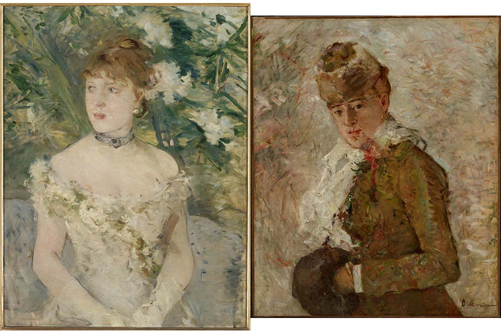 Berthe Morisot : Jeune femme en toilette de bal et Hiver