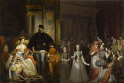 Alfred Johannot, Henri II, roi de France, Catherine de Médicis et leurs enfant © RMN-Grand Palais - S. Maréchalle. Gillot Saint-Evre, Marie Stuart© RMN-Grand Palais (Château de Versailles) – G. Blot