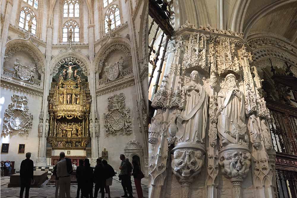 BURGOS Chapelle de la cathédrale et sculptures
