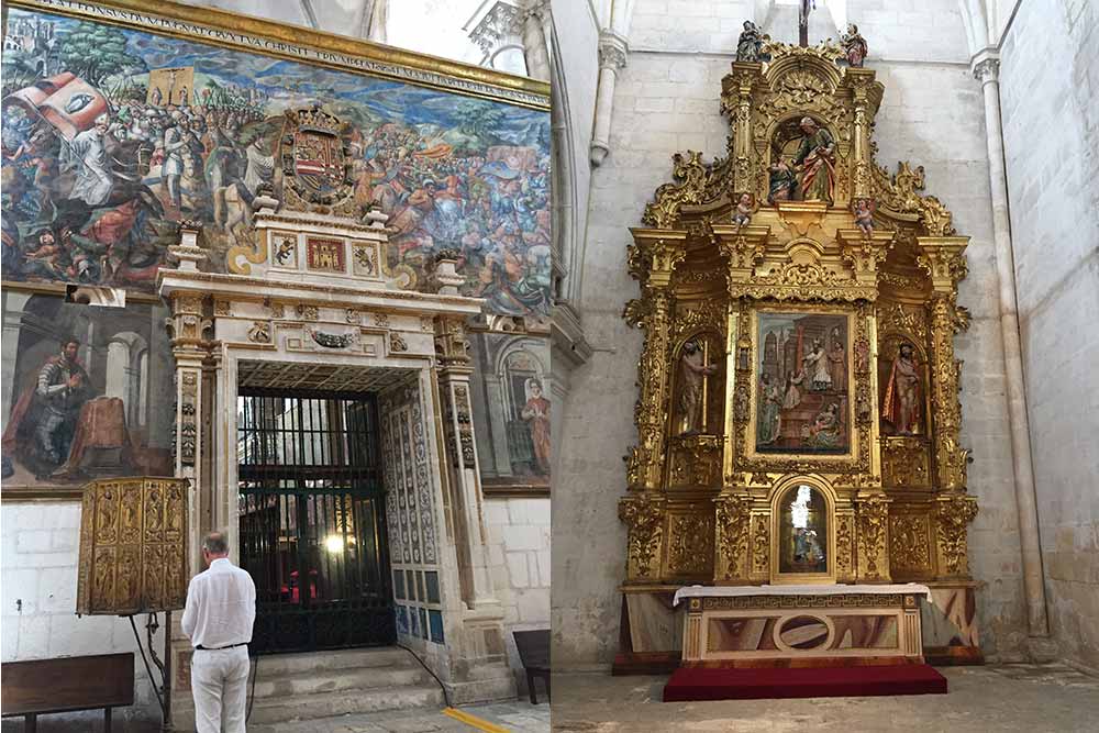 Monastère royal de las Huelgas et l'autel