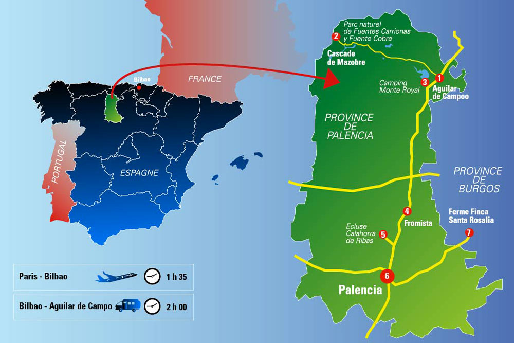 Etapes de notre road trip dans la province de Palencia, une des neuf provinces de la communauté autonome de Castille-et-Leon en espagne.