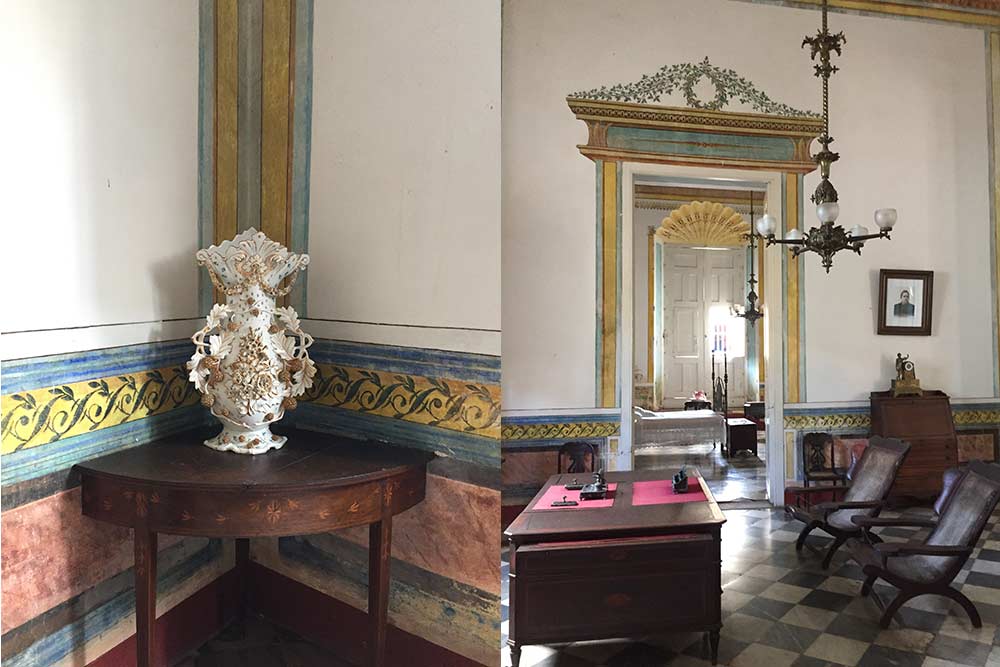 Vase rococo et Bureau et mobilier colonial