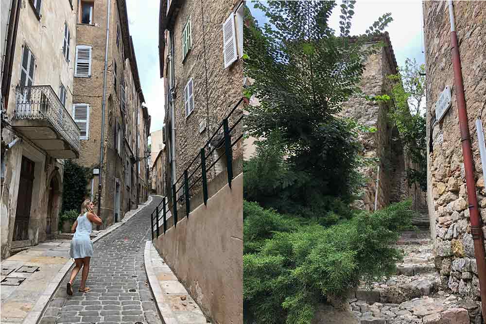 Pays de Fayence - rues qui montent dans le village