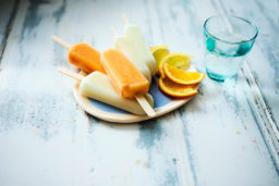 Glaces - bâtonnets orange