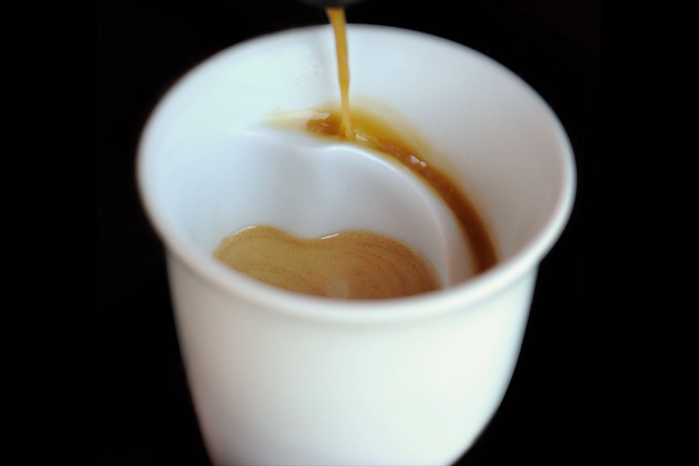 Circuit du café dans la tasse