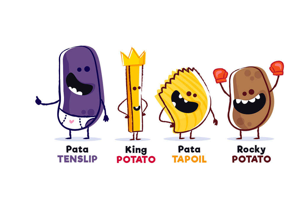 Cartes du jeu Because Potatoes