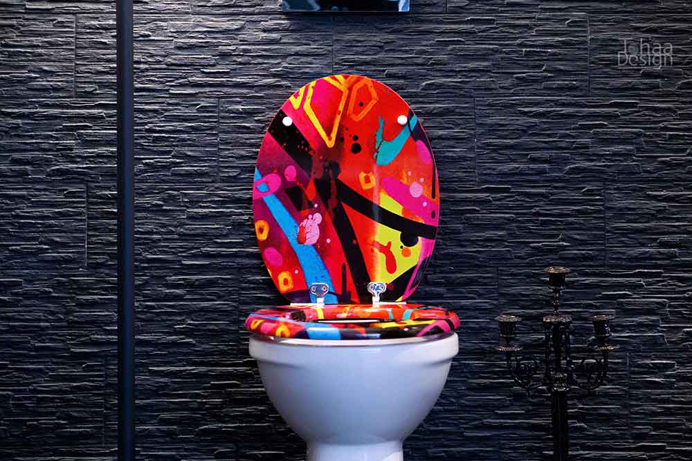 des abattants pour les WC issu du Street Art