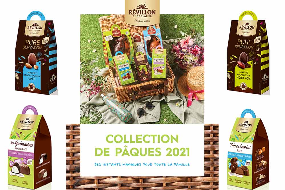Collection des chocolats de Pâques Révillon Chocolatier