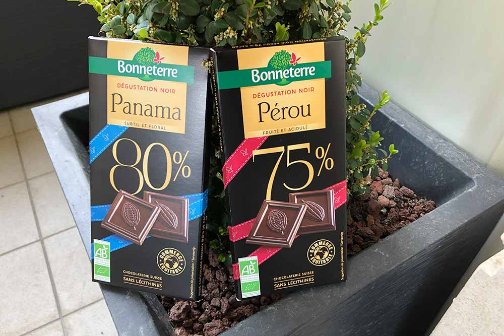 Tablettes de chocolat - Panama et Pérou