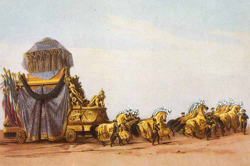 Saint-Hélène - Victor Adam, Le char funêbre 15 décembre 1840  Paris Musée de l'Armée