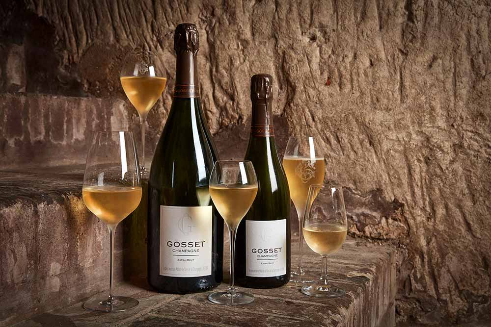 Gosset Extra-Brut - un champagne élégant qui joue la carte de la simplicité pour être bu en toute occasion