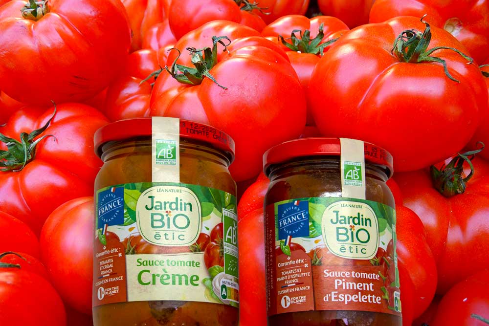 Nouveautés Jardin Bio - deux sauces tomates savoureuses