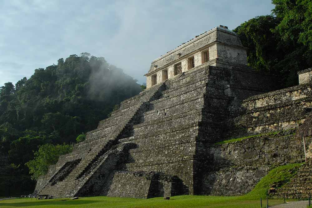 Temple Maya au Mexique