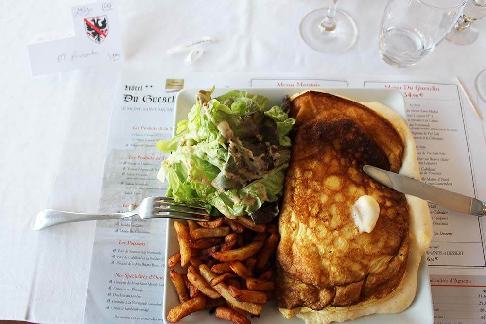 Omelette du Mont-Saint-Michel soufflée