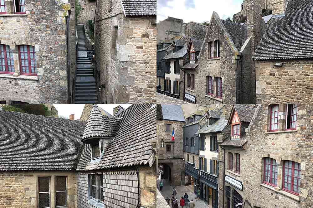 Il faut passer trois portes pour pénétrer dans le village du Mont-Saint-Michel