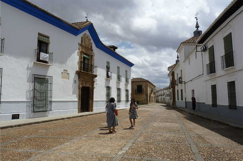  Rue d’Almagro avec, à gauche, un palais et sa porte monumentale