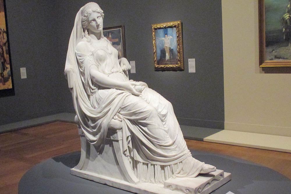 Léonidas Drossis, Pénélope, marbre 1873, Athènes, Pinacothèque Nationale, Musée Alexandros Soutzos, ph FD