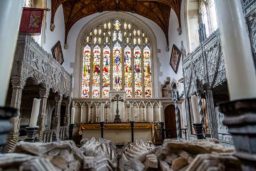 L’intérieur de la chapelle qui fut construite en 1380 par le 11e comte d’Arundel, Roger Fitzalan.