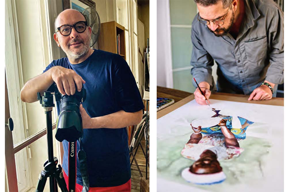 Emmanuel Auger photographe culinaire et Franck Hérété graphiste et illustrateur