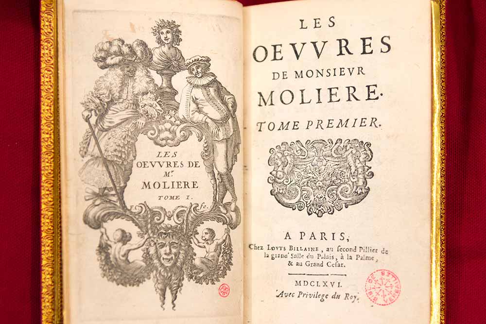 Molière - Les œuvres de Monsieur Molière, Louys Billaine, Paris, 1666, Bibliothèque municipale de Versailles 