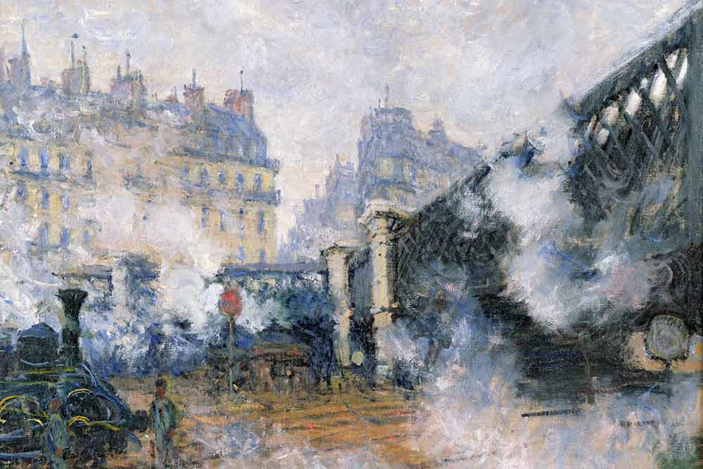 C. Monet, Le Pont de l’Europe, Gare Saint-Lazare, 1877