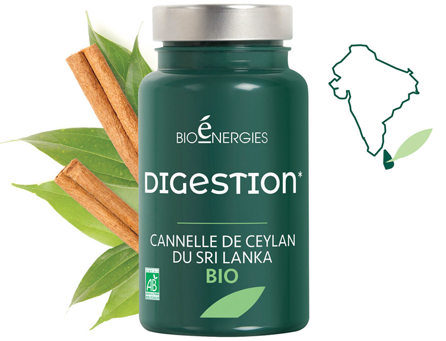 Bioénergies - Digestion*composé de Cannelle de Ceylan du Sri Lanka.