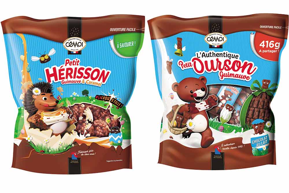 Saveurs chocolatées - Hérisson et Ourson en guimauve et chocolat