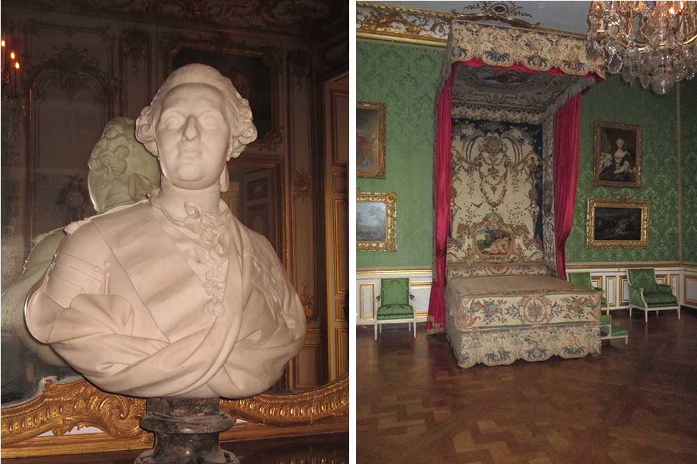Versailles - Buste en marbre du Dauphin Louis-Ferdinand, pour qui l'appartement a été réaménagé en 1747 par J-A Gabriel.