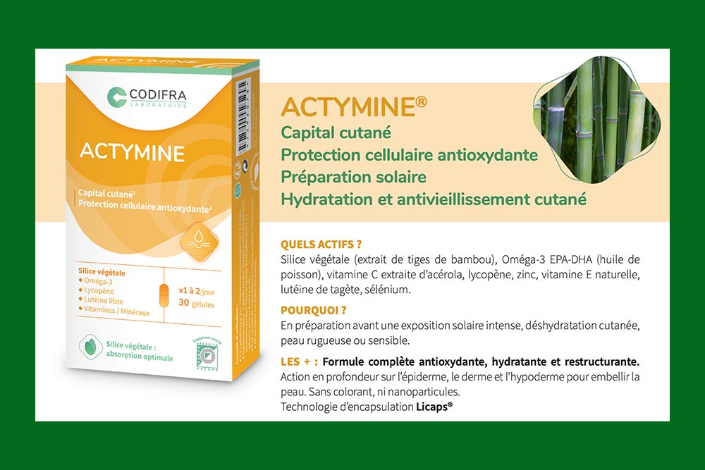 Actimyne - un complément alimentaire pour préparer la peau au soleil