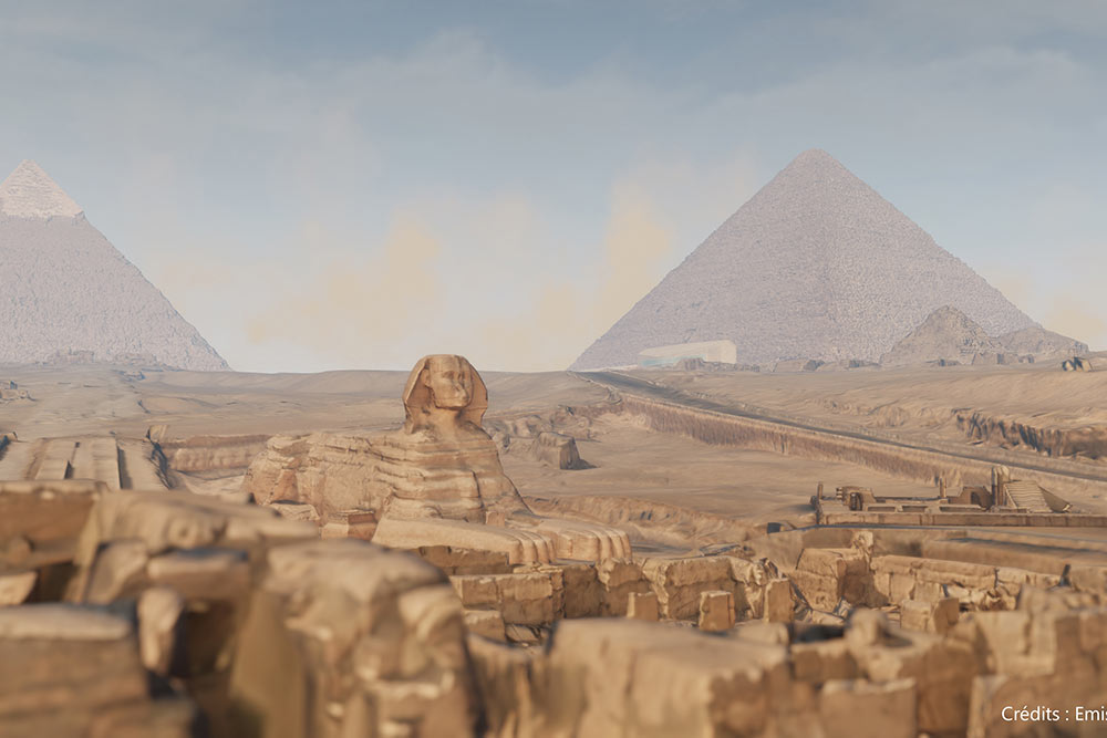 Pyramide - Le Sphinx, vu d’en haut