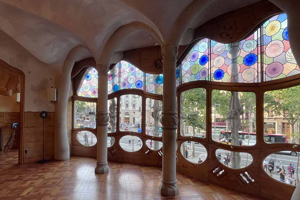 Barcelone - Grand salon (casa Batllo, Gaudi)