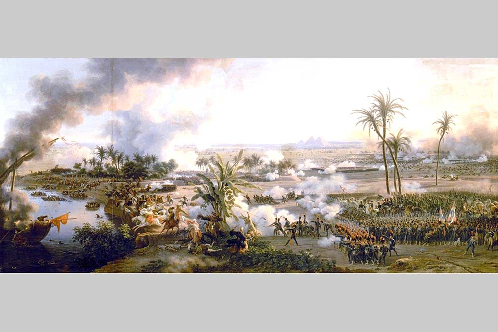 L-F. Lejeune: la Bataille des Pyramides 21juillet 1798 © Musée National du Château de Versailles 