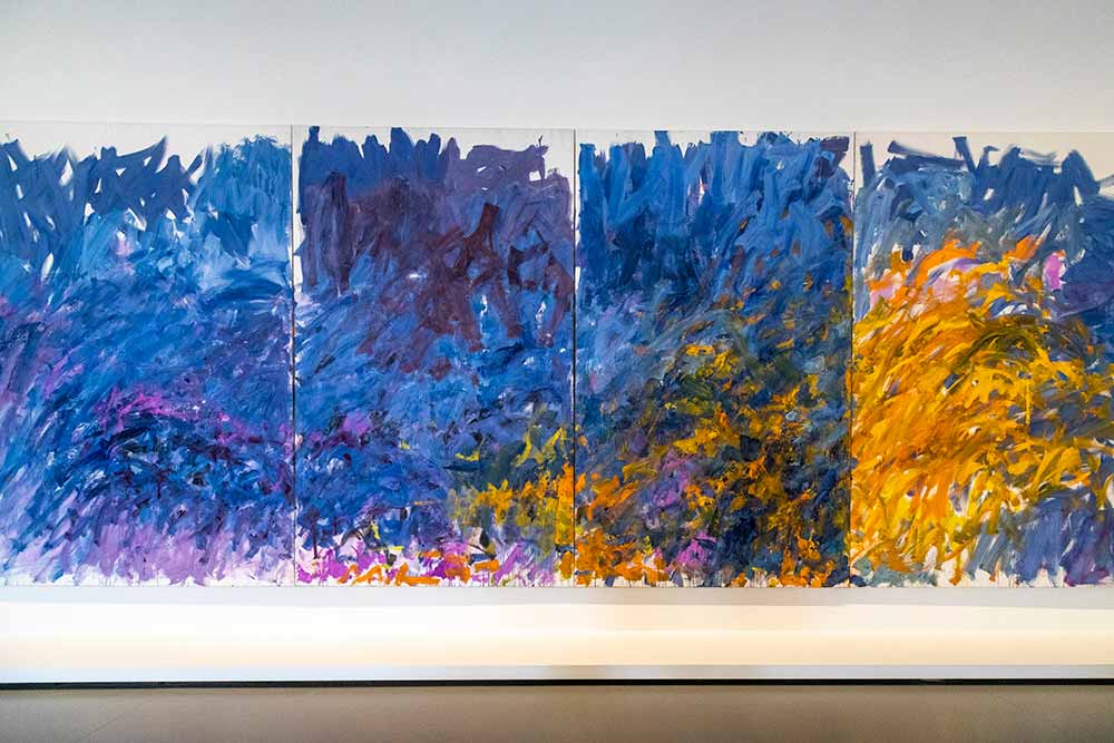 Joan Mitchell Edrita Fried, 1981 Huile sur toile 295,3 x 760,7 cm Joan Mitchell Foundation, New York