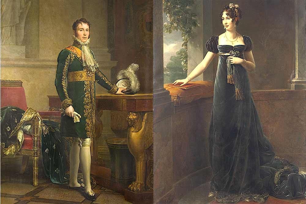 accolés – François Gérard, le vice roi et la vice reine, hst c. 1810-1811, Stockholm ©Royal Court, Sweden, ph Hans Thorwid