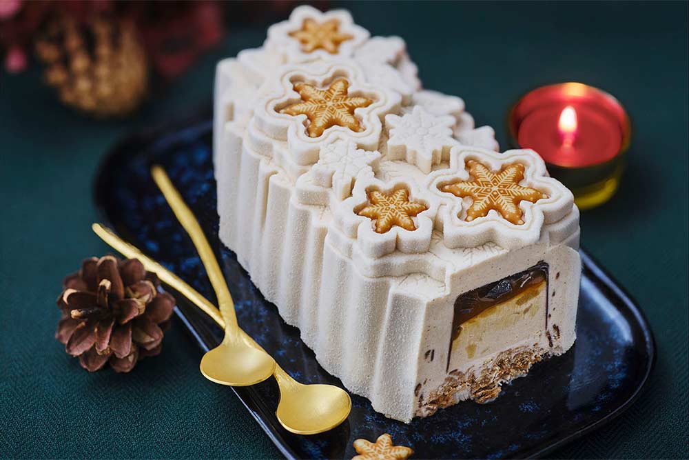 Le Fabuleux Marché de Noël avec la Bûche Flocons de neige