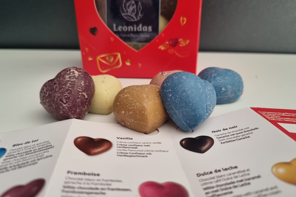 Leonidas : des petits coeurs chocolatés pour célébrer l’Amour