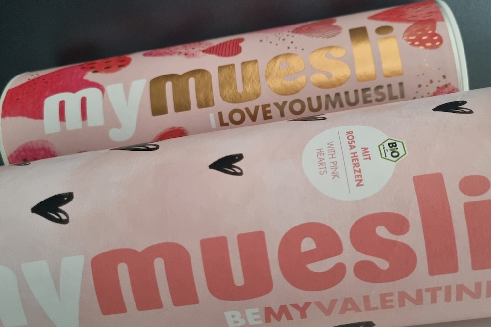 MyMuesli : Be my Valentine et I love You, deux mueslis pour dire Je t’aime