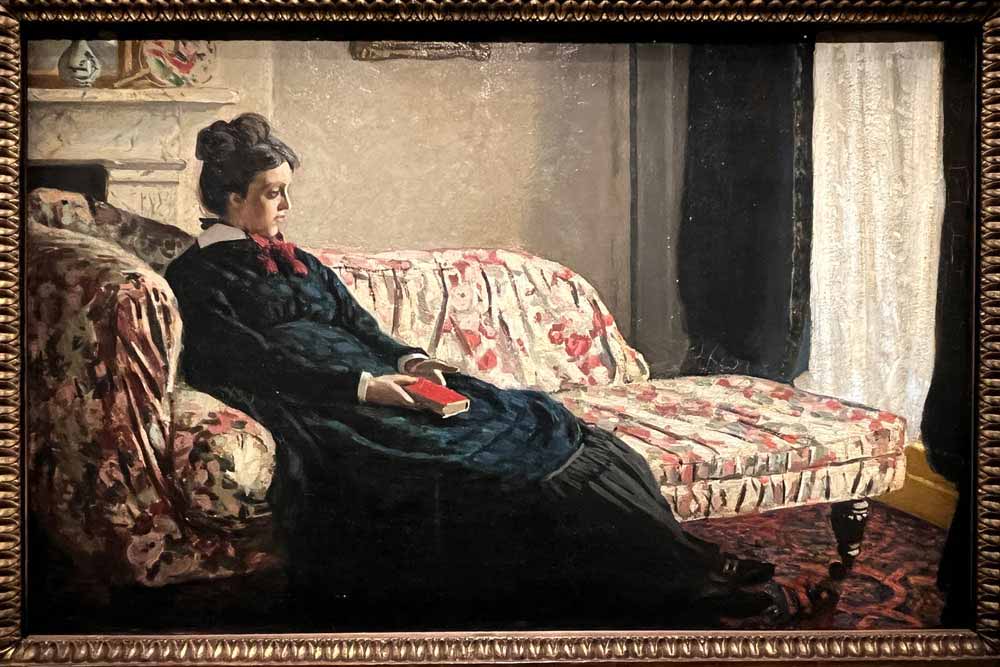 XIXè Siècle - Méditation. Madame Monet au canapé par Claude Monet vers 1871 ©V.Collet